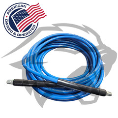 50FT 3000PSI 1/4″ CARPET CLEANING HIGH PRESSURE SOLUTION HOSE BLUE STEEL BRAIDED