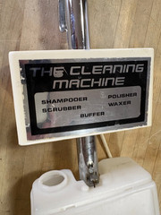 Vtg Taskmaster Heavy Duty Commercial Scrubber P-2000 Shampooer w/4 Brushes