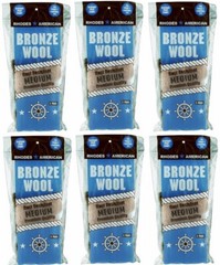 (6) Homax 123101 3 pack Medium Bronze Wool Pads