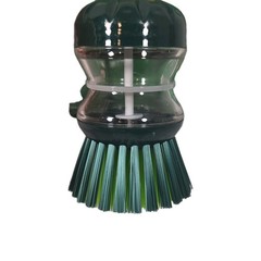 Pine-Sol Soap Dispensing Dish Brush, Ergonomic Plastic Handle, Nylon Bristles