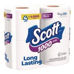 Scott 10183 1-Ply Septic Safe Bathroom Tissue – White (12/CT) New