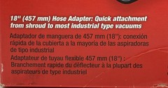Milwaukee 49-40-6190 18″ Hose Adapter for Grinder Dust Shroud – New in Box