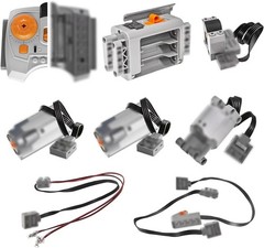 UNCLE BRICK 9 in 1 Motor Power Function Set,Equipped with Powerful High-Torqu…