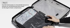 Black Voyage Reusable Vacuum Compression Travel Bag for Carry-On Suitcase and