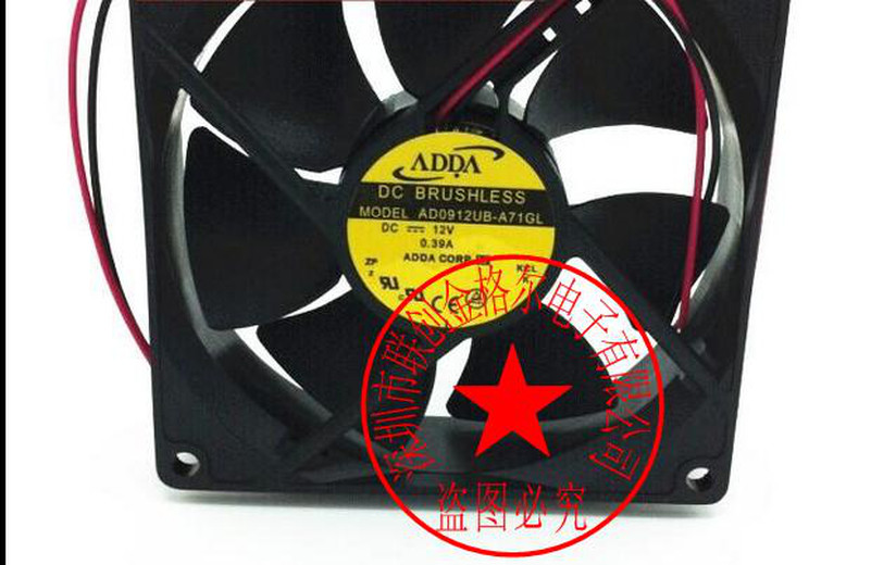 1pc new fan freeship AD0912UB-A71GL AD0912UB-A70GL 12V 0.39A ADDA