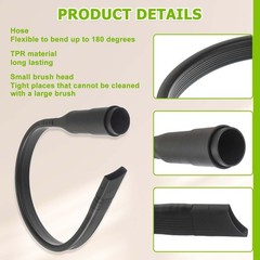 24.5-inch flexible vacuum gap connection tool for 24.5 inches, Black