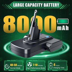 Olindr Dyson V7 Battery Replacement 21.6V 8000Mah Lithium-Ion Compatible Dyson