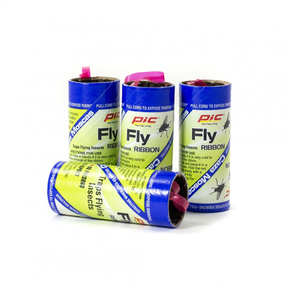 Household 4PK Insect Mosquito Fly Ribbon Sticky Tape – No Mess, No Vapors