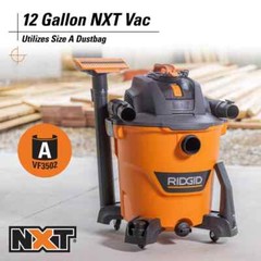 RIDGID 12 Gallon 5.0 Peak HP NXT Wet Dry Vac w/ General Debris Filter & Hose