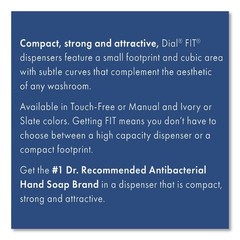 DIL 16656 FIT 4″ x 5.13″ x 10.5″ Universal Manual Dispenser – Ivory (3/CT) New