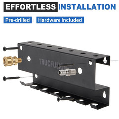 Foam Cannon Holder Mount Pressure Washer Gun Wall Black