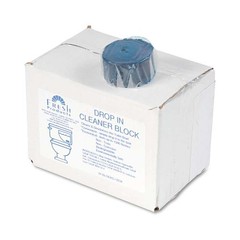 Fresh Products Drop-In Tank Non-Para Cleaner Block, Unscented, Blue, 24/Box, 3 B