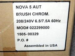 NEVER USED NOVA 5 Model 222 Automatic Hand Dryer – Chrome Finish