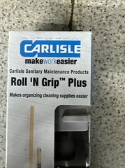 Carlisle 4073700 Roll N Grip Plus Mop Broom Holder Light Blue