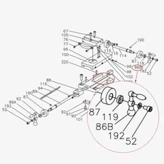 Lathe Crank Handle Compound Rest Three Ball Handle for C3/C2/SC2/G8688&G0765-