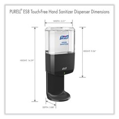 PURELL 772401 1,200 mL Touch Free Hand Sanitizer Dispenser – GP (1/CT) New