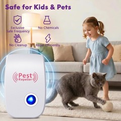 2026 Upgraded 8 Pack Ultrasonic Mouse & Pest Control Repeller 8 Pack, Blue