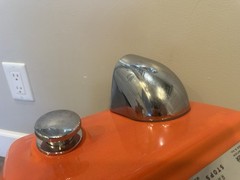 NOS Brunswick Model A Hand Dryer (World Hand Dryer) Orange Bowling Alley Vintage