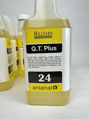 Lot of 4 Hillyard Arsenal Q.T.® Plus Disinfectant Cleaner 2.5L Bottles