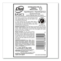 Dial Professional 33821 Basics MP Free Liquid Hand Soap – Unscented 8/CT New