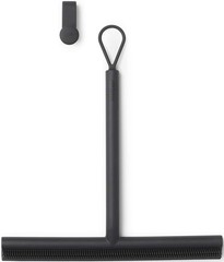 Brabantia Silicone Shower Squeegee Hook Dark Gray Anti Streak Cleaning Wiper