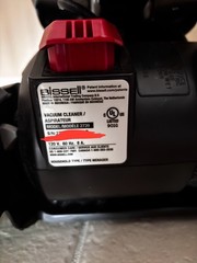Bissell Powerforce Cleanview Bagless Washable Premotor Filter #1608225, Black