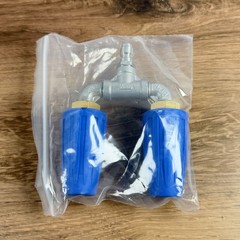 Pressure Washer Dual Turbo Nozzle Rotating Spray Tip 1/4″ Quick Connect 025 GPM