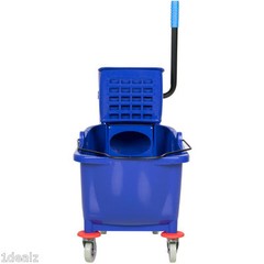Industrial Lavex Janitorial Blue 36 Quart Mop Bucket & Wringer Combo with bonus