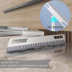 Multifunction Magic Broom, Extended Indoor Detachable,3-in-1 Sweeper Gray