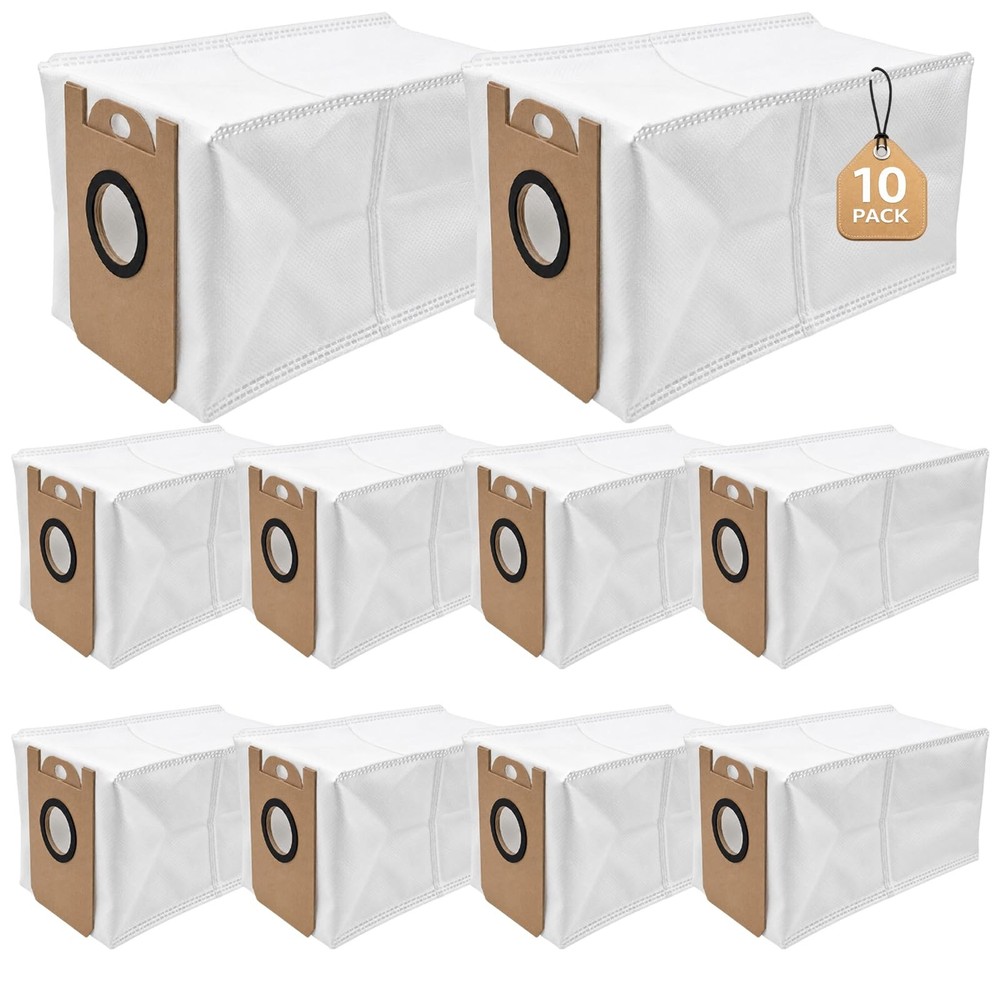 10-Pack 3L Dust Bags Compatible with iHome AutoVac Nova S1 Pro Robot Set A