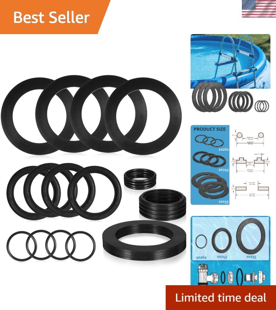 12 Pieces 25076RP Washer and Ring Kit for 1 1/2 inch Fittings, 25076RP Large …