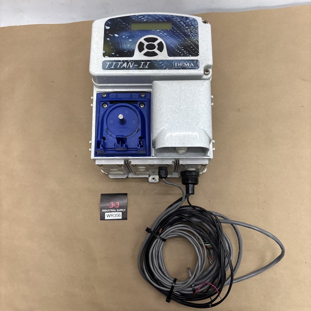 Pre Owned DEMA Titan II Warewash Dispenser for 1 Chemical, Pump Fast Shipping.