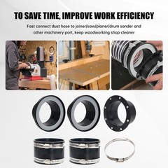 4 inch Magnets Dust Collection Adapter, Magnetic Collector Fittings…