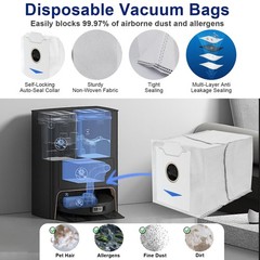 22 PCS Accessories for ECOVACS DEEBOT N30 Omni/ PRO Blue, Gray, White