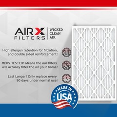 16x25x1 Air Filter by AIRX FILTERS WICKED CLEAN AIR. MERV 13 Electrostatic Pl…