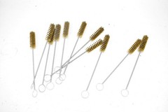 PPE Plastic Process Equipment 01102 Brass Bottle & Pipe Brush 0-9 In Lot Of 11
