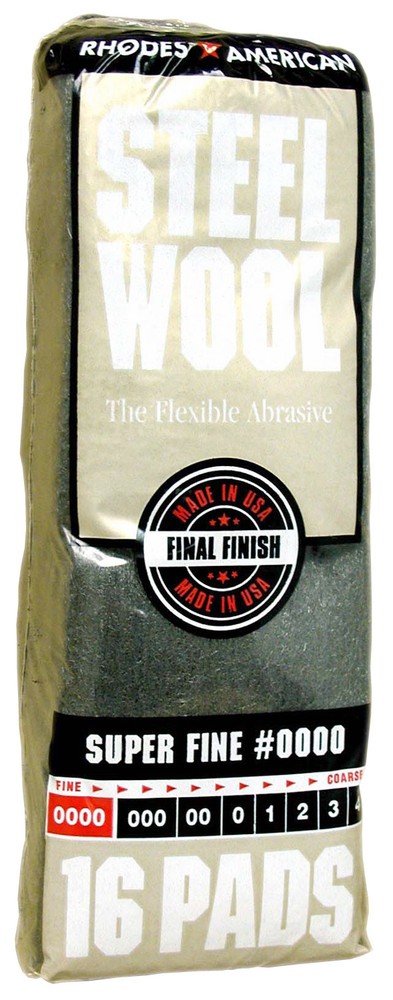 Rhodes American Steel Wool Grade 0000 – Super Fine