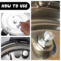2 PCS Pressure Cooker Parts, Universal Replacement Normal size, Silver