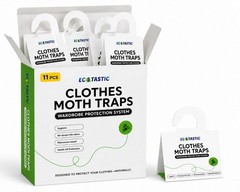 Clothes Moth Traps – 11 Pack | Extra Strength Pheromone Sticky for…