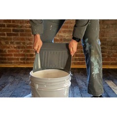 Project Source QuikLid ClipOn Dust Pan 5Gallon Bucket 11 x 11 x 5, Gray
