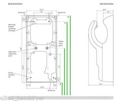 DYSON Airblade dB AB-14 Hand Dryer Steel-Gray Polycarbonate ABS 110V/120V