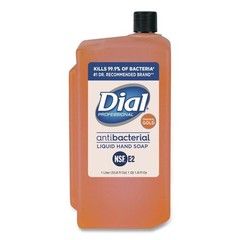 Dial Professional 84019 1000 ml Refill Gold Antimicrobial Soap (8/Carton) New