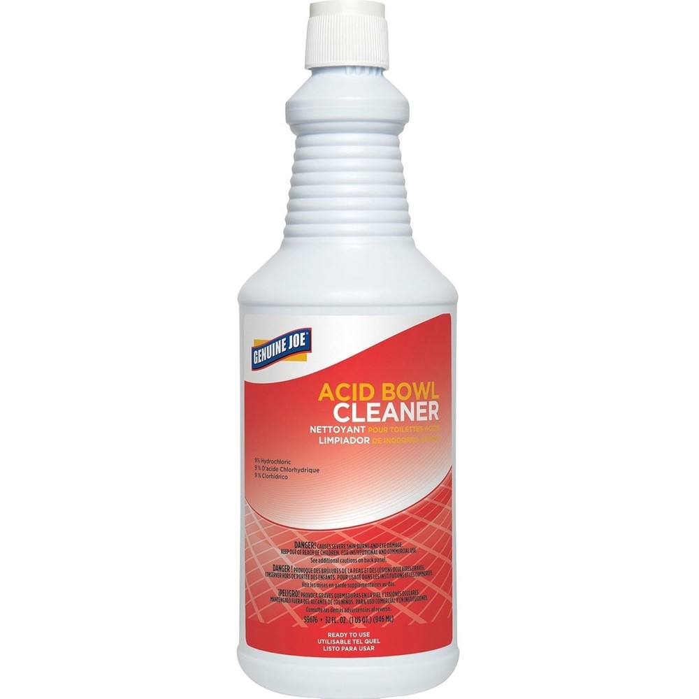 Genuine Joe Acid Bowl Cleaner, Ready-To-Use, 32 fl oz, Pleasant Scent