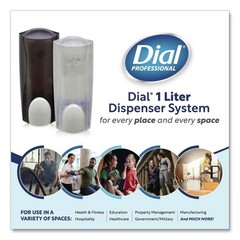 Dial Professional 03922 5.1″ x 4″ x 12.3″ 1L Manual Liquid Dispenser – Smoke New
