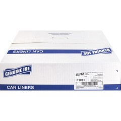 Genuine Joe GJO01011 Clear Trash Can Liners 16 Gal 31″x24″ 0.60 Mil