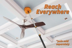 Extend-A-Reach Cobweb Duster Head Brush // Spider Web Brush For Outdoor Indoor