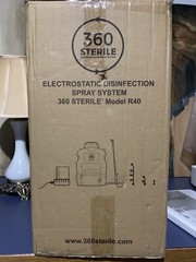 Electrostatic Backpack Sprayer For Sterilizing Commercial Spaces. 360-Sterile