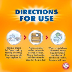 Arm & Hammer Clean Burst Moisture Absorber and 14 Ounce (Pack of 3), White