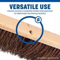 Sparta Flo-Pac Garage Sweep Palmyra Bristles Heavy Duty Broom Head For Indoor