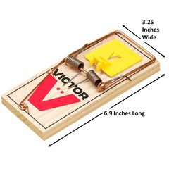 3x Large Rat Wood Snap Traps Victor M205 Professional Rodent Catcher